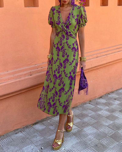 Jusell - Elegant blomstret kjole