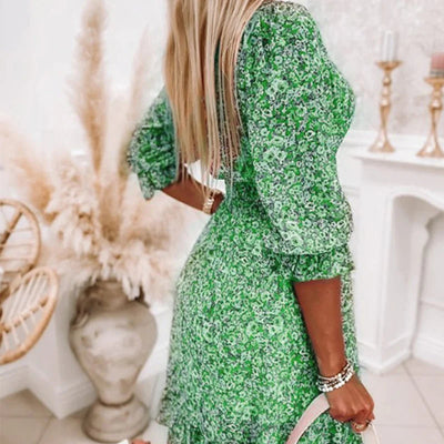 Shery - Elegant blomstret kjole