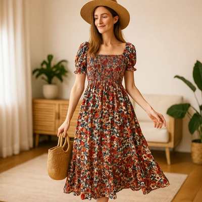 Yessa - Vintage Bloom-kjole