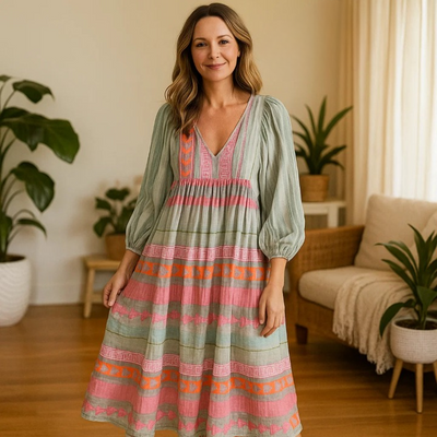 Sabrina - Komfortabel boho-kjole