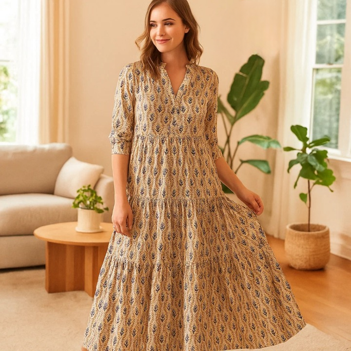 Dolly - Boho maxikjole