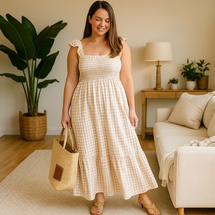 Odette - Elegant ternet sommerkjole