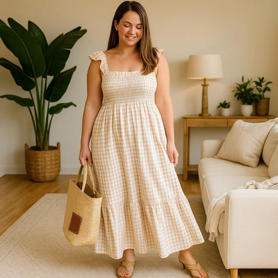 Odette - Elegant ternet sommerkjole