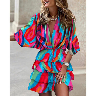 Desiree - Stilfuld kjole med print