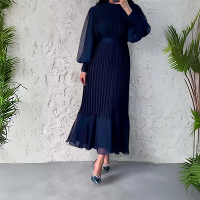 Hannah - Plisseret elegant kjole