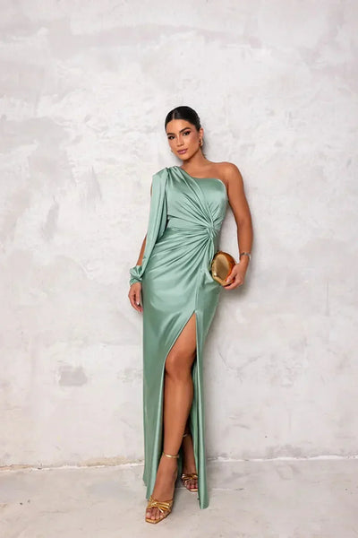 Alison - Elegant maxikjole med slids
