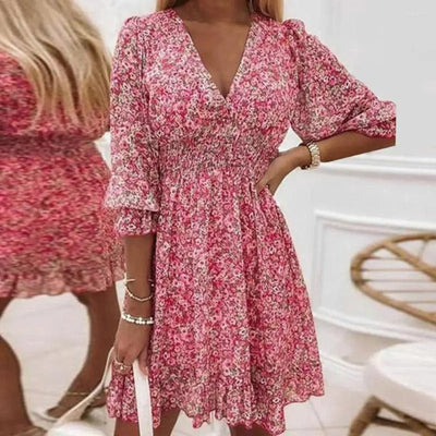 Shery - Elegant blomstret kjole