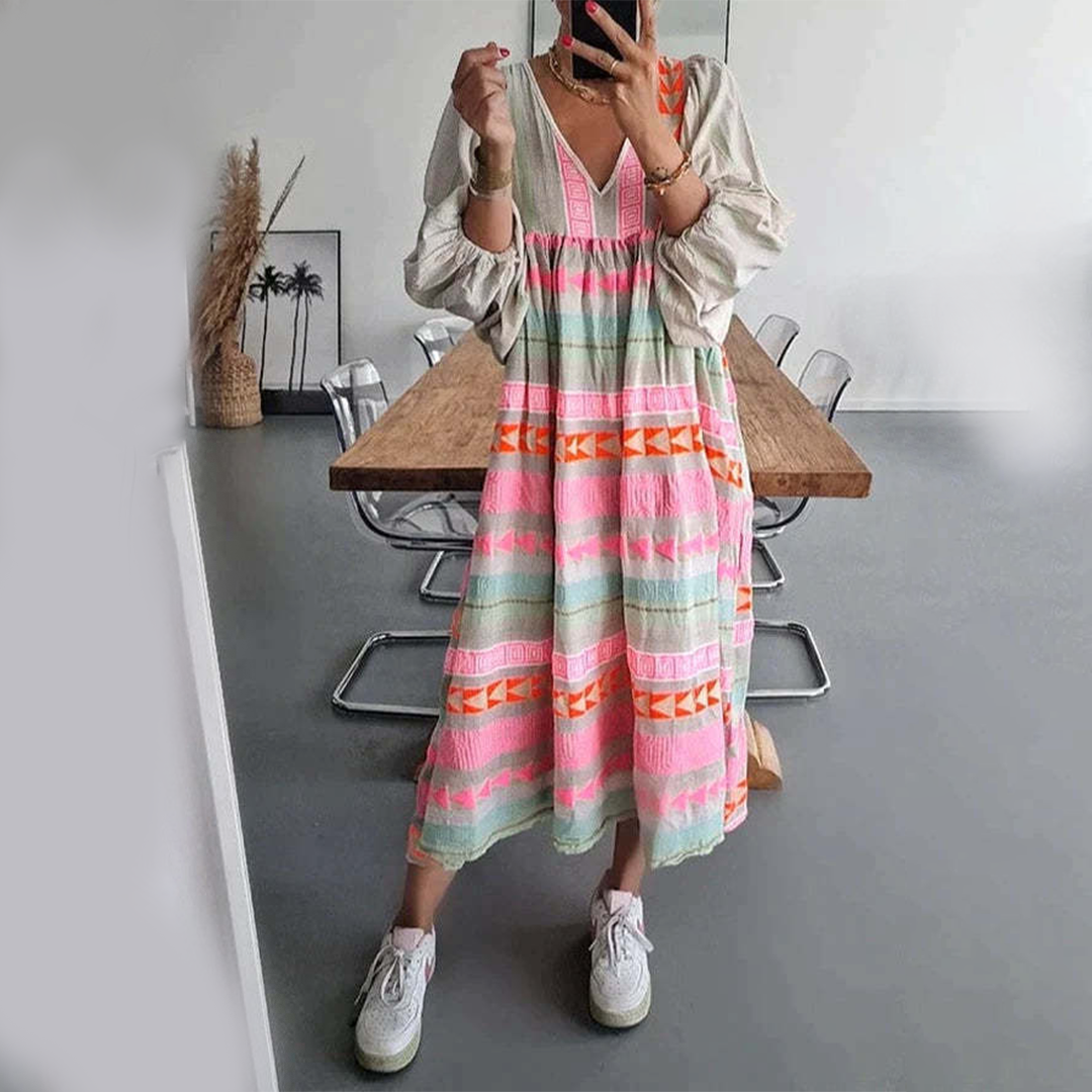 Sabrina - Komfortabel boho-kjole