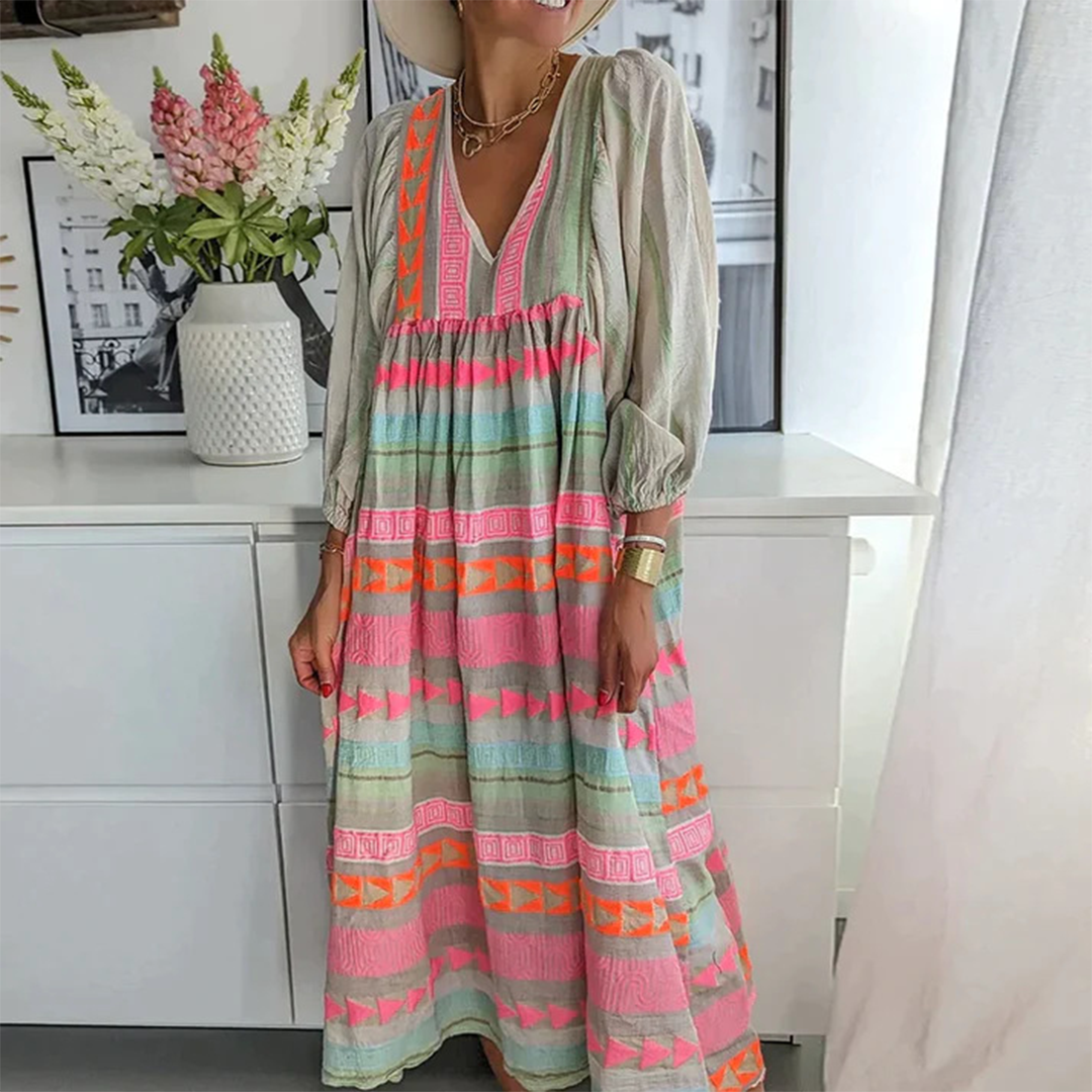 Sabrina - Komfortabel boho-kjole