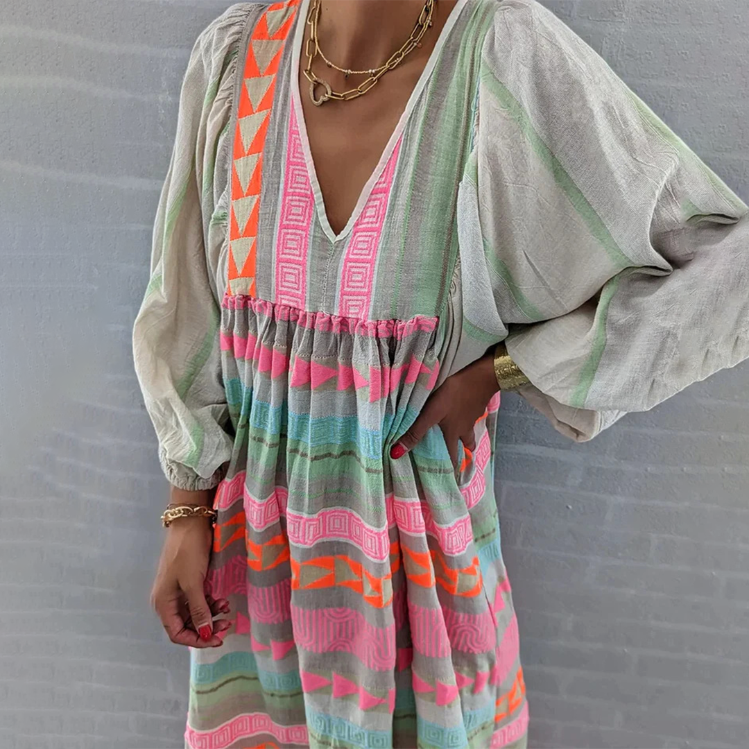 Sabrina - Komfortabel boho-kjole