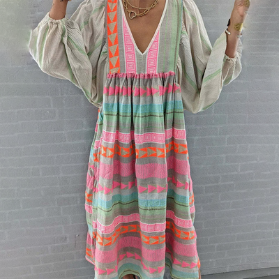 Sabrina - Komfortabel boho-kjole