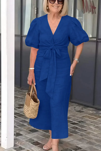Kourtney - Elegant kjole med V-hals