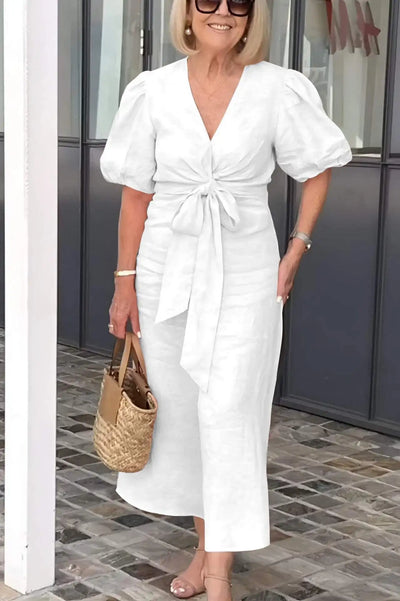 Kourtney - Elegant kjole med V-hals