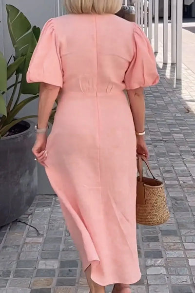 Kourtney - Elegant kjole med V-hals