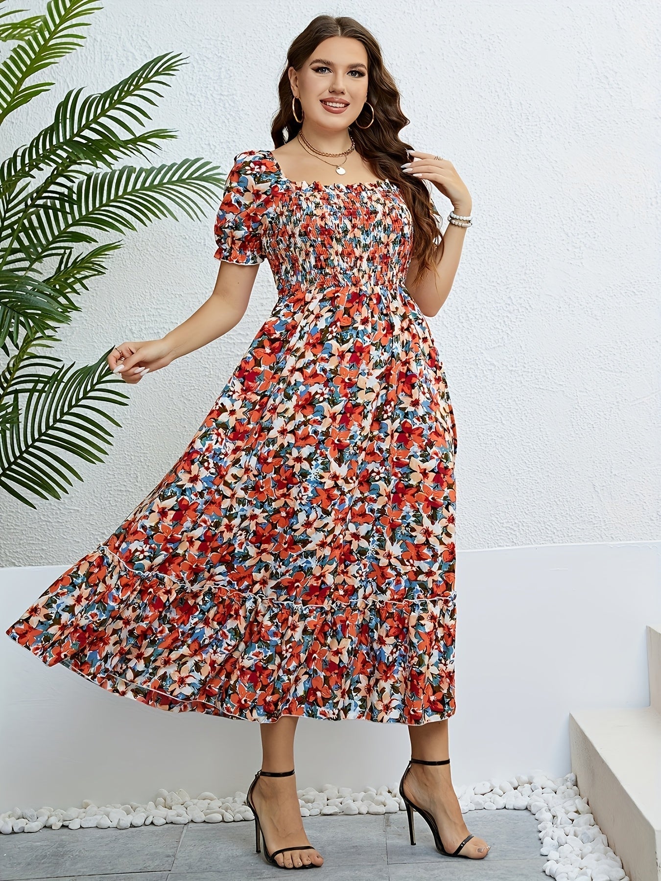 Yessa - Vintage Bloom-kjole