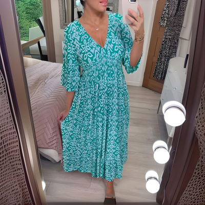 Isabella - Boho-printet kjole