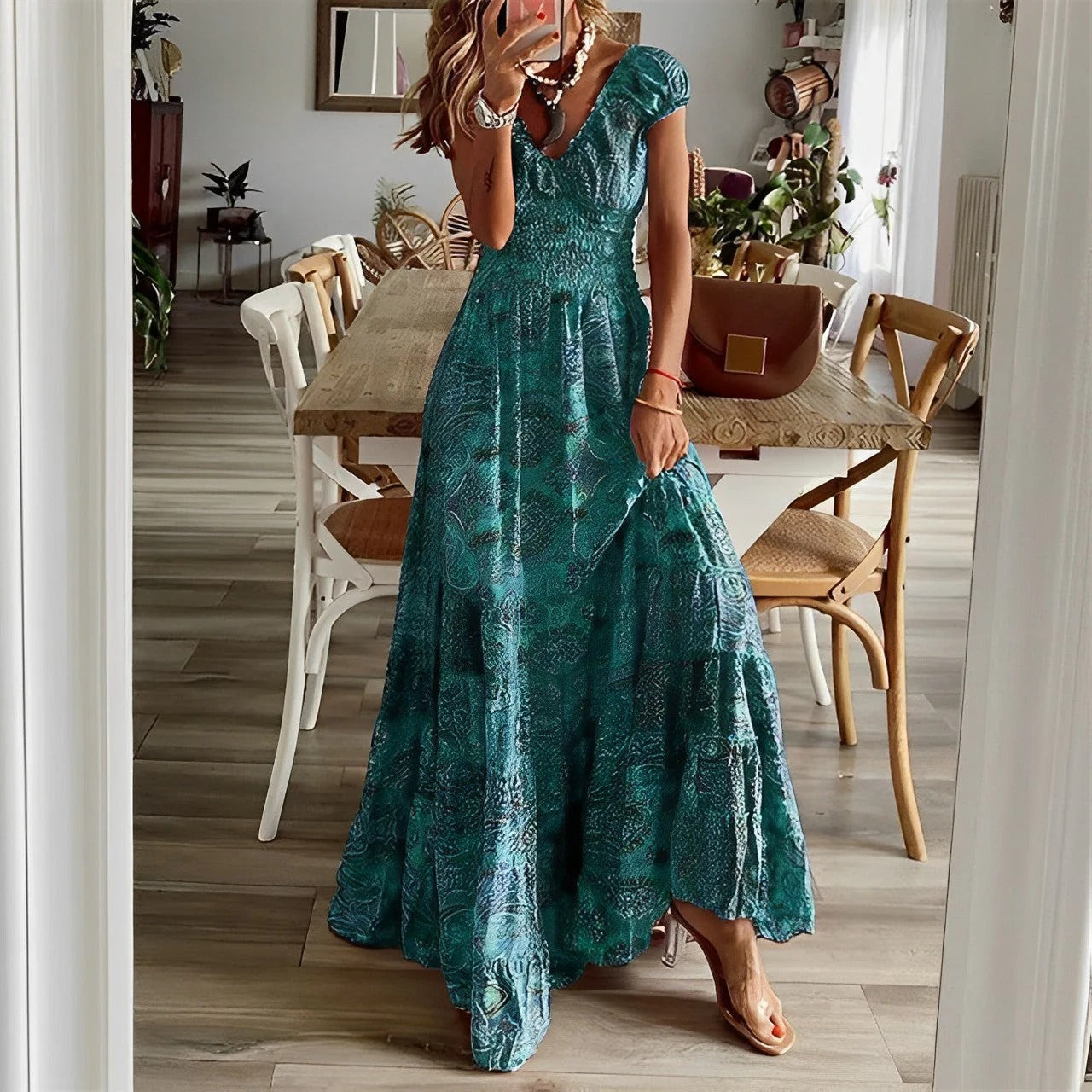 Teressa - Elegant boho-kjole