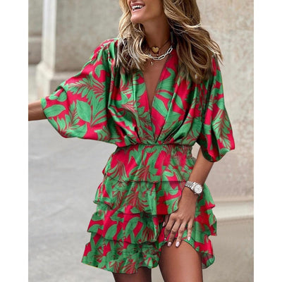 Desiree - Stilfuld kjole med print