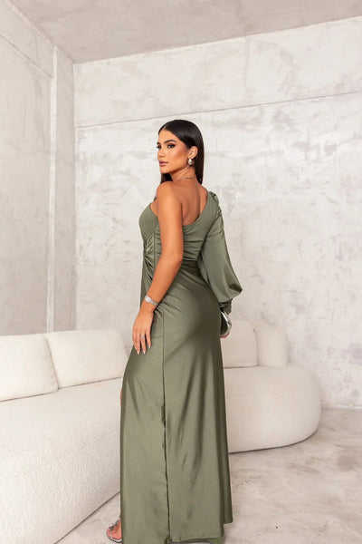 Alison - Elegant maxikjole med slids
